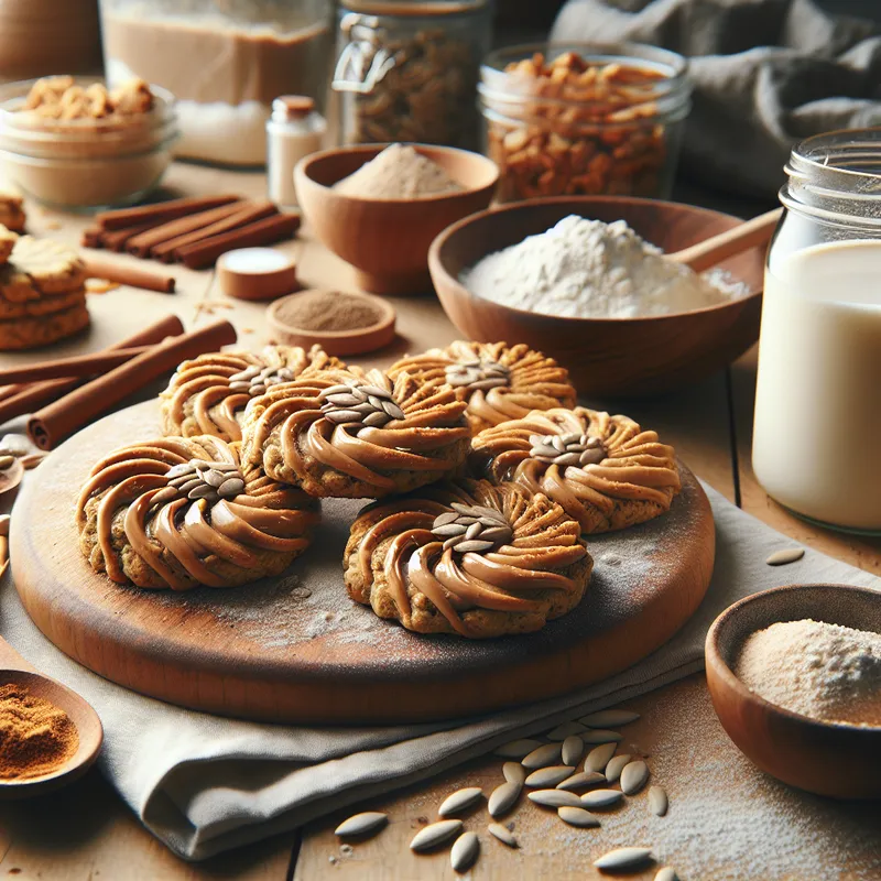 Sunflower Swirl Protein Biscuits image