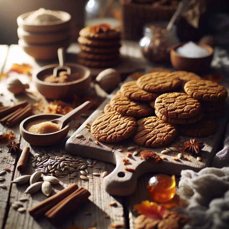 Autumn Spice Sunflower Gingersnaps image