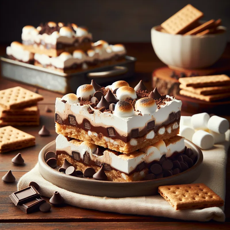 S'mores Icebox Bars image