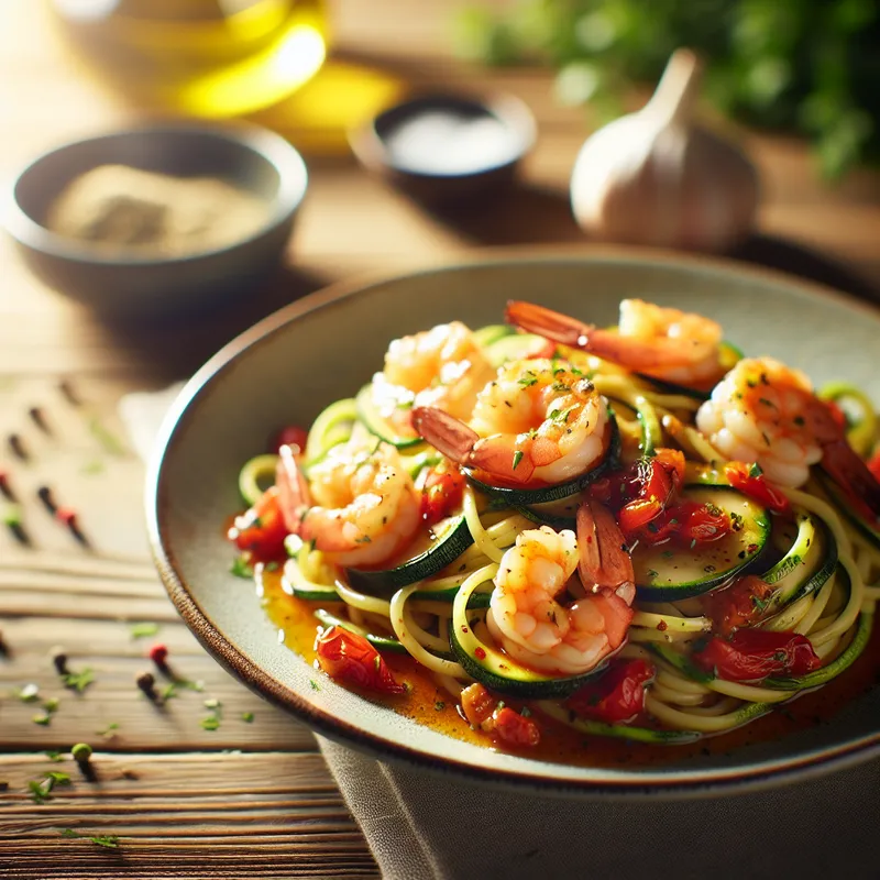 Savory Shrimp Zoodle Linguine image