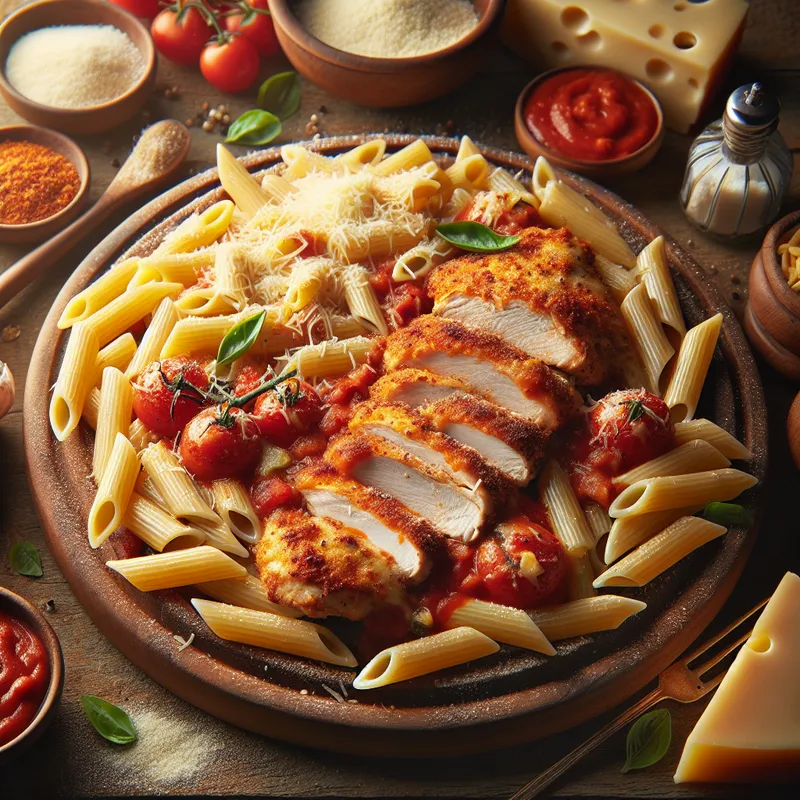 Savory Chicken Parm with Penne image