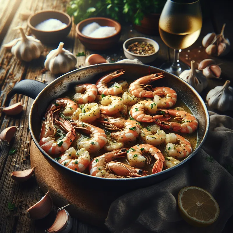 Garlicky Shrimp Scampi image