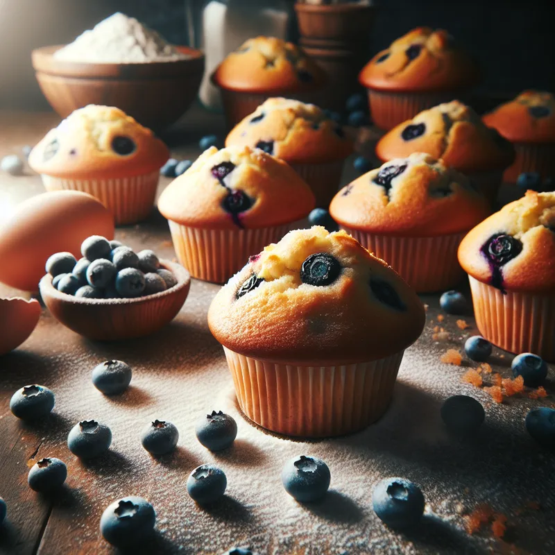 Fluffy Blueberry Burst Muffin image