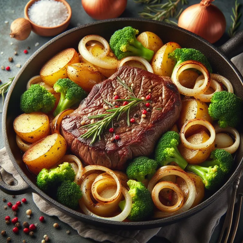 Savory Steak and Potato Skillet image