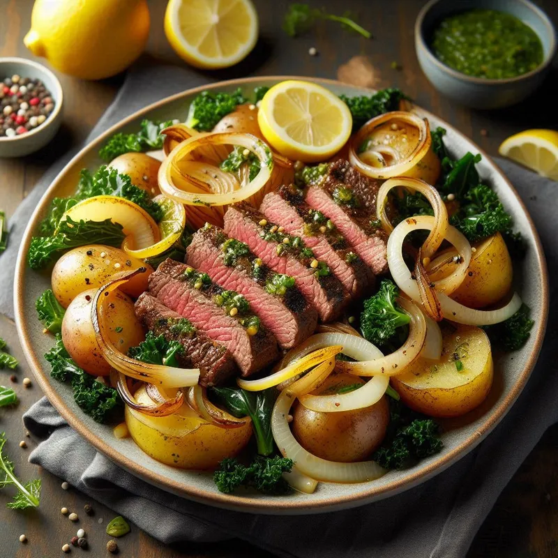 Lemon Herb Steak Stir Fry image