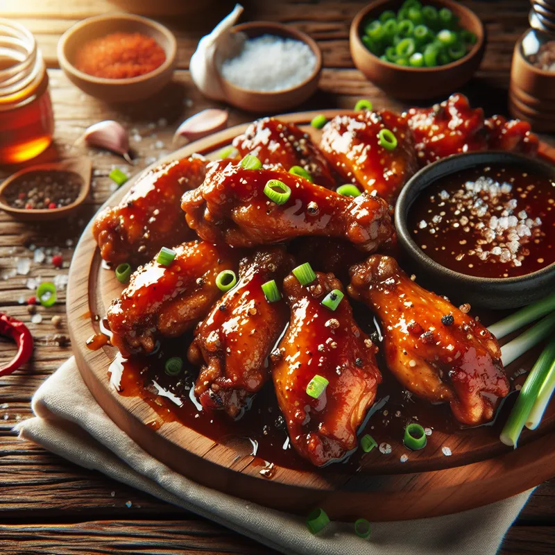 Saucy Glazed Chicken Wings image