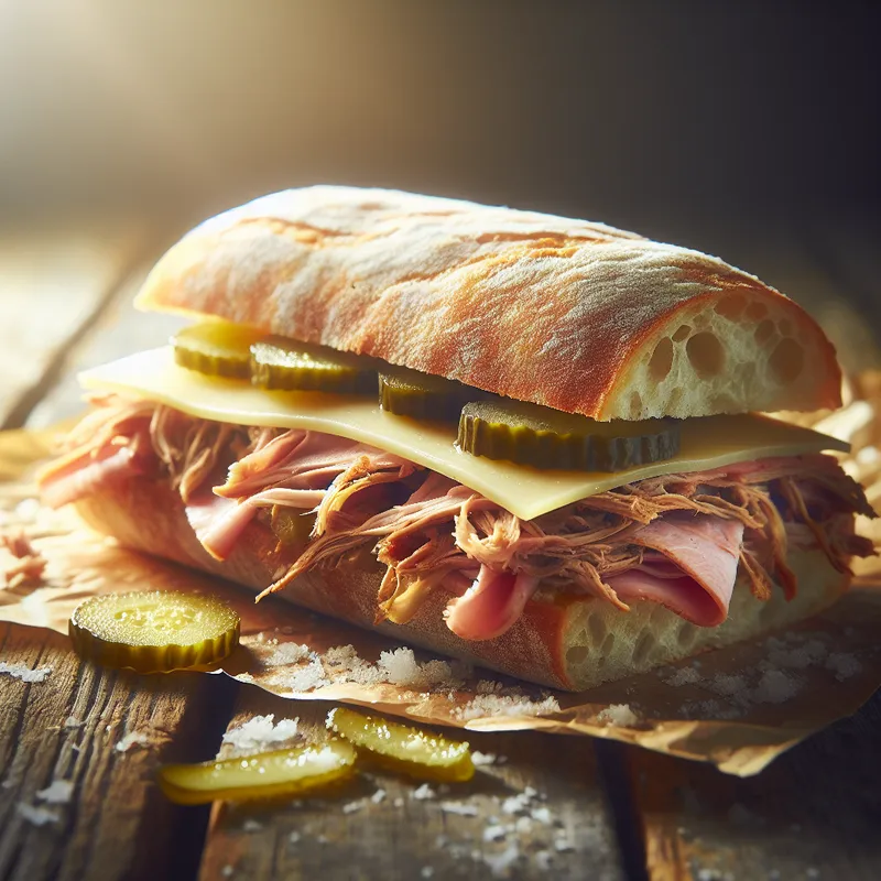 Crunchy Ciabatta Cuban Sandwich image