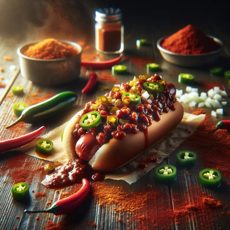 Spicy Skyline Chili Dog image