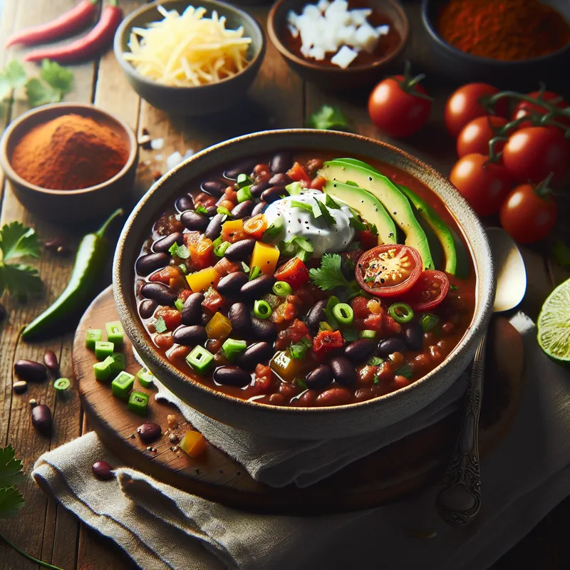 Savory Black Bean Chili image