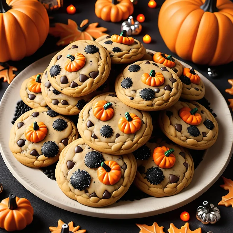 Eerie Coconut-Pumpkin Chocolate Chip Treats image