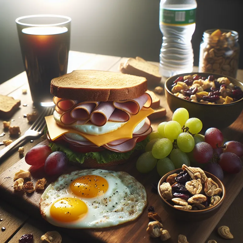 Protein-Packed Egg Unwich and Snack Combo image