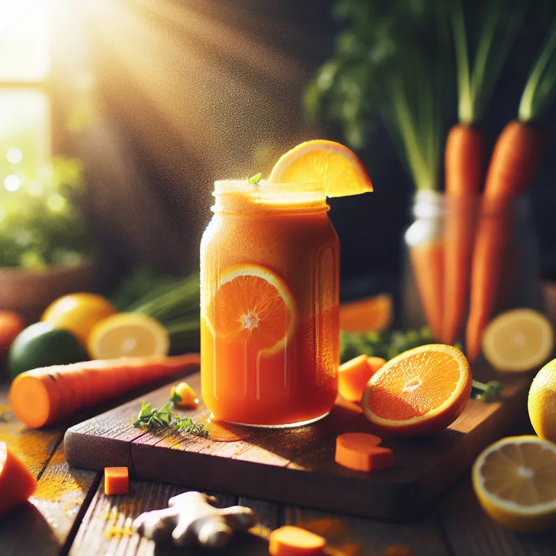 Immunity-Boosting Citrus Carrot Cooler image