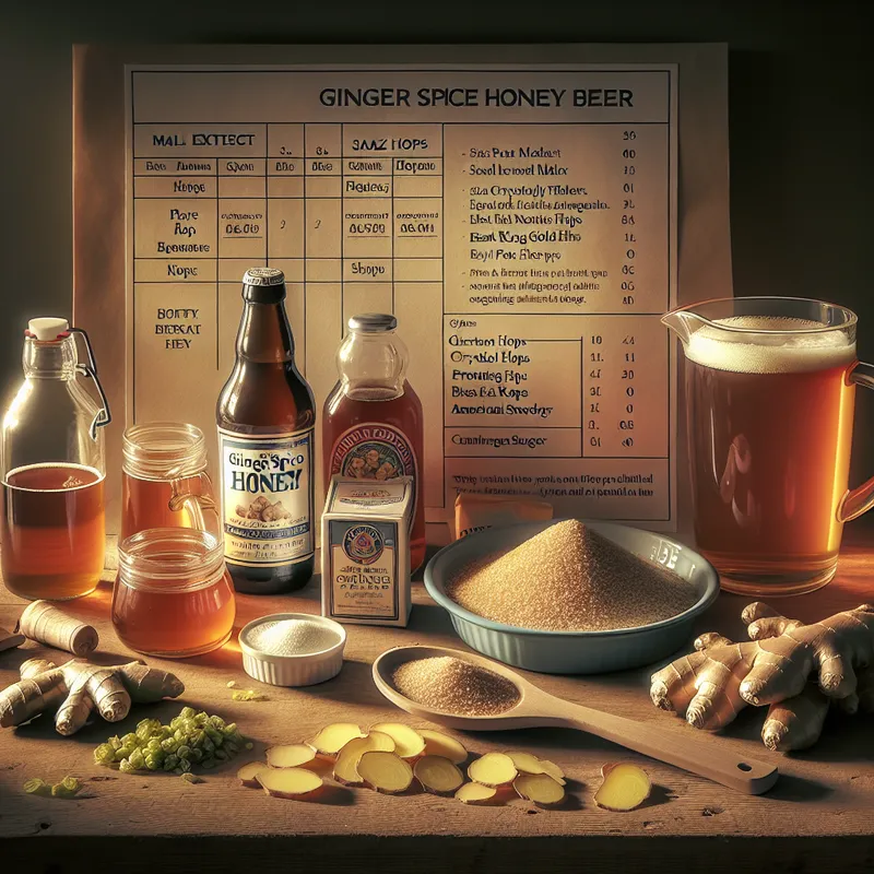 Ginger Spice Honey Beer image