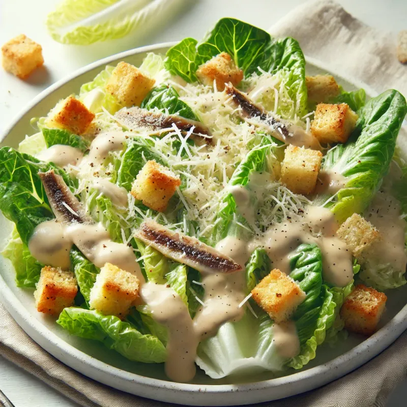 Personal Caesar Salad with Crunchy Croutons image