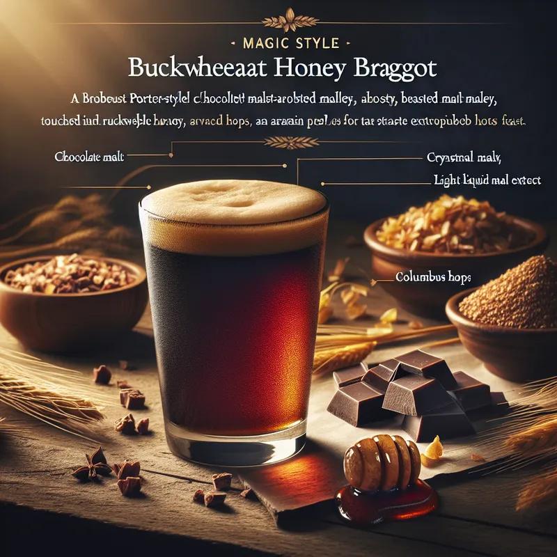 Buckwheat Honey Braggot [Porter-Style] image