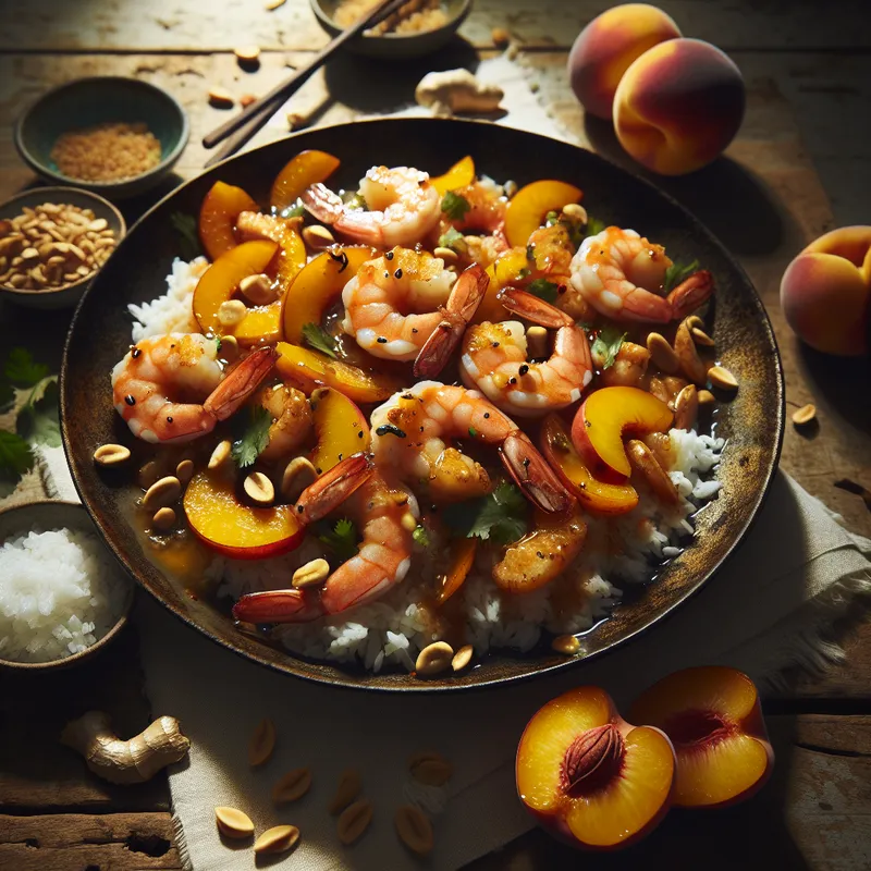 Tropical Ginger Shrimp Wok image