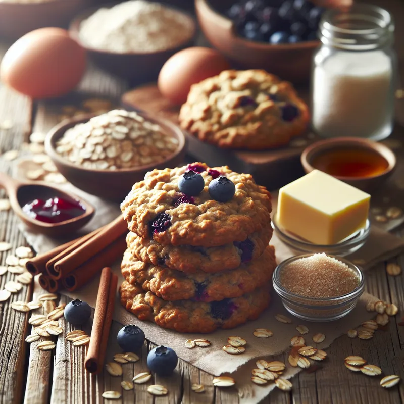 Rustic Huckleberry Oatmeal Cookies image