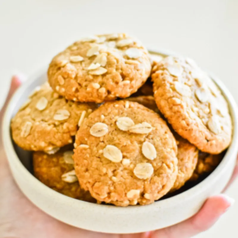 Nutty Flaxseed Peanut Butter Cookies image