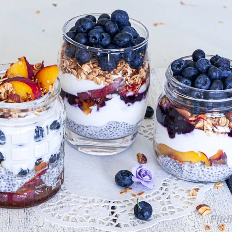 Layered Honeyed Yogurt Parfait image