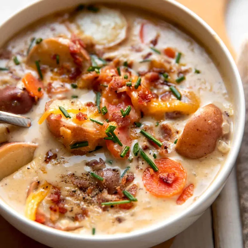 Protein-Packed Loaded Potato Chowder image