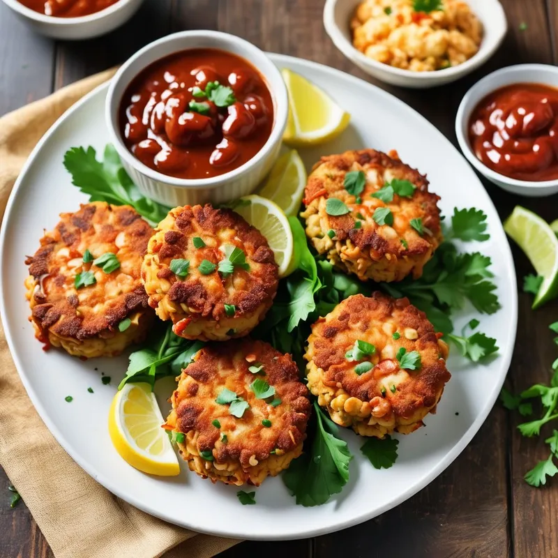 Crispy Shrimp and Crawfish Cakes image