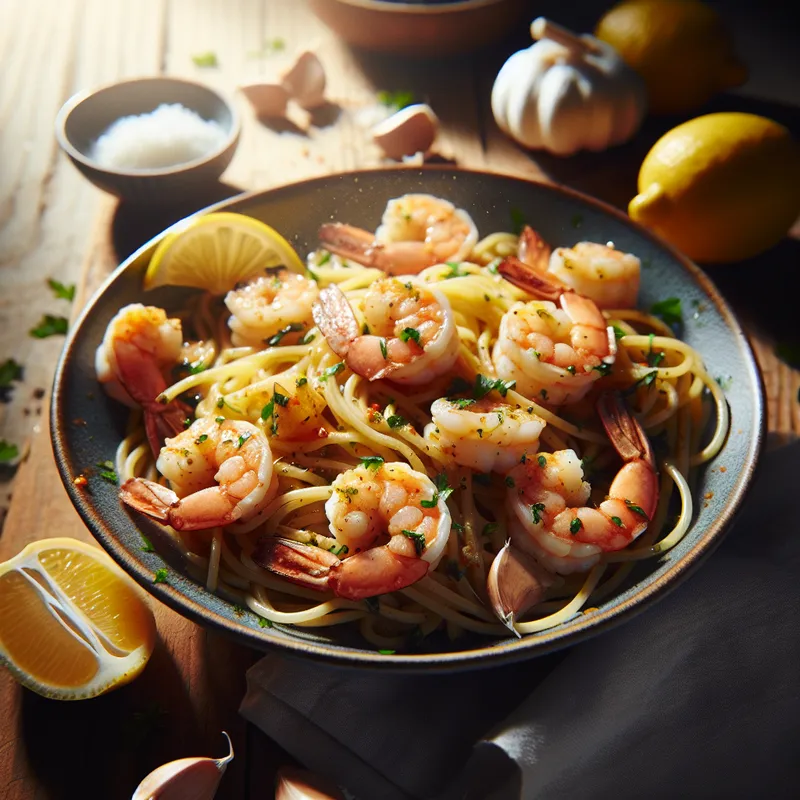 Garlic Butter Shrimp Scampi image