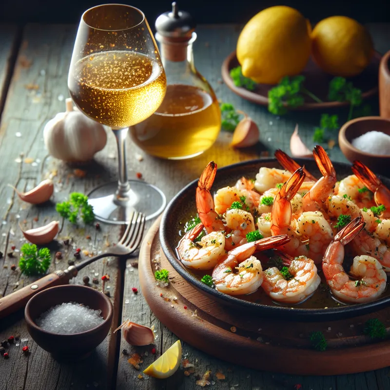 Garlic Butter Shrimp with Mead image