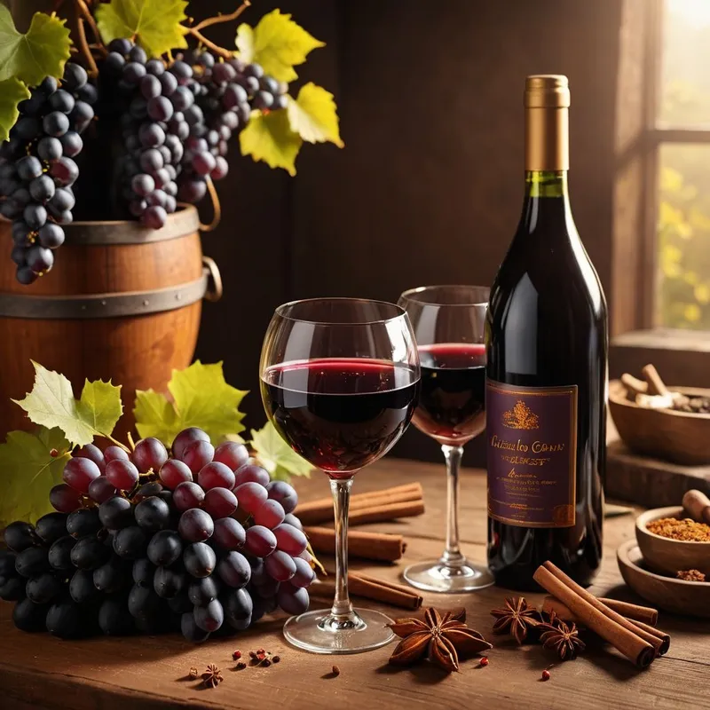 Warm Spiced Wild Grape Wine image