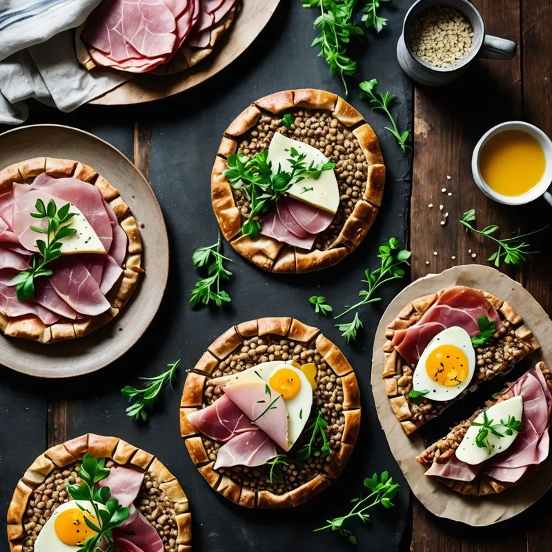 Savory Buckwheat Galettes with Ham and Gruyère image