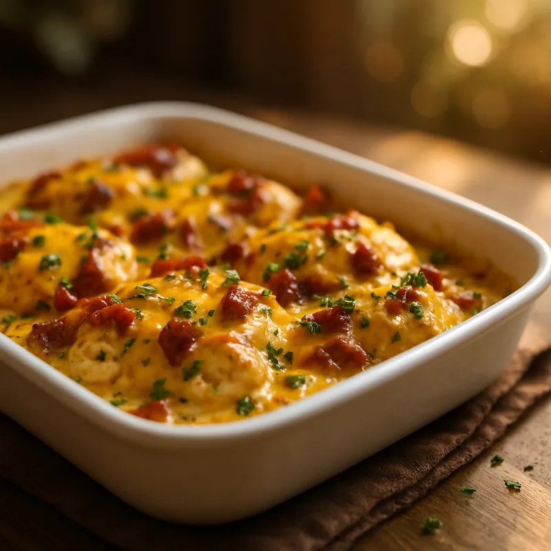 Cheesy Bacon-Chicken Casserole | DishGen Recipe