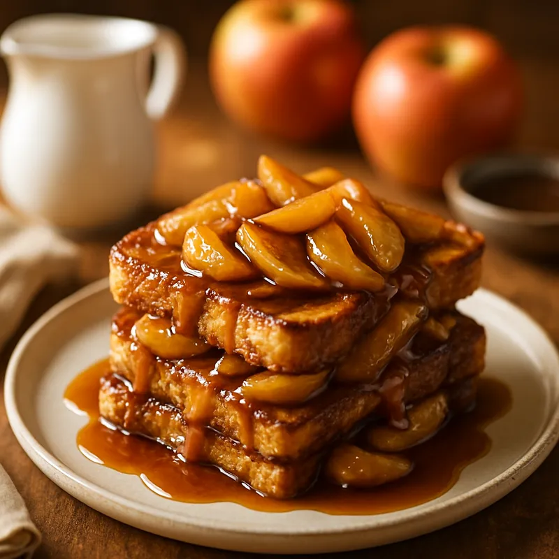 Vanilla Caramel Apple French Toast | DishGen Recipe
