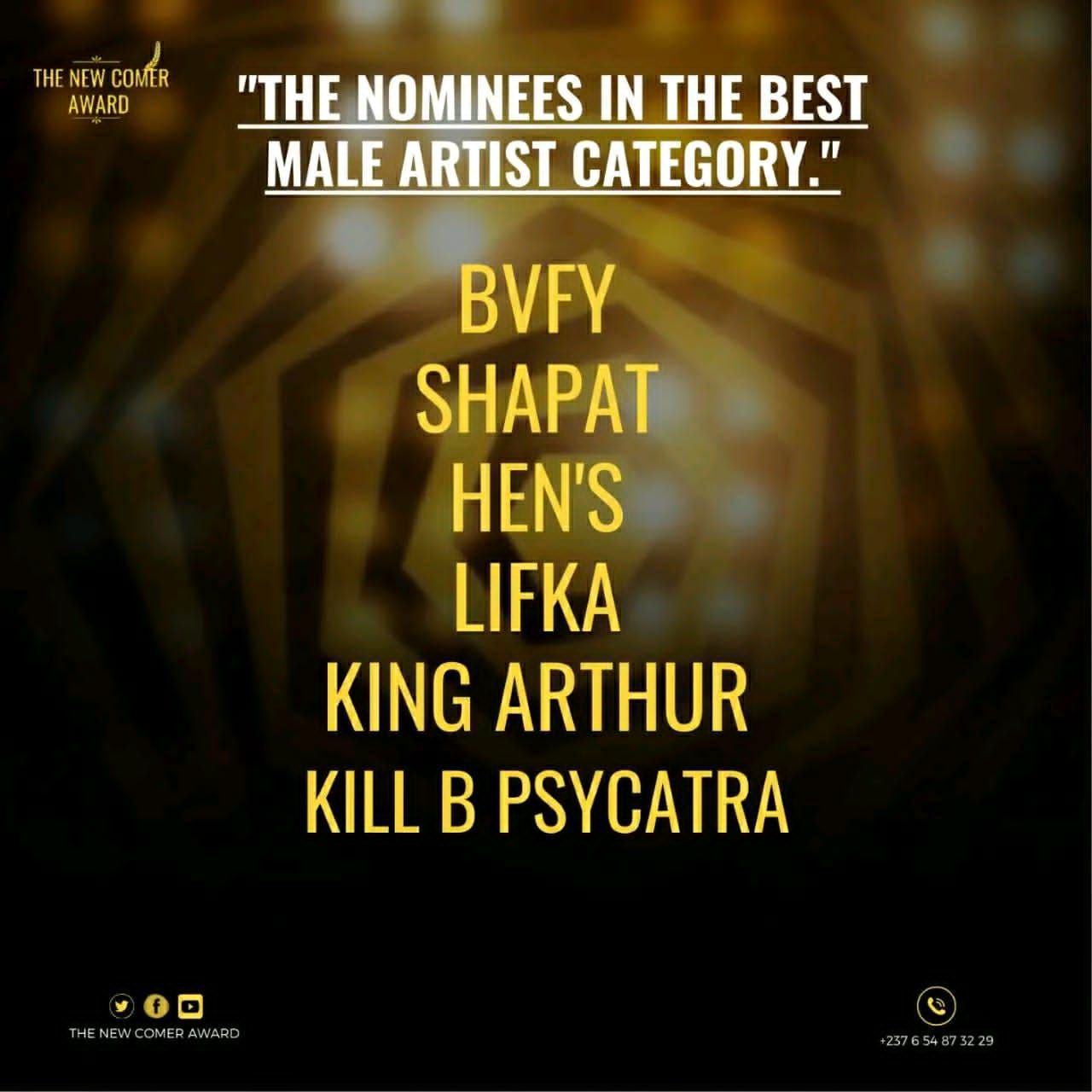 Best Male Artist category 