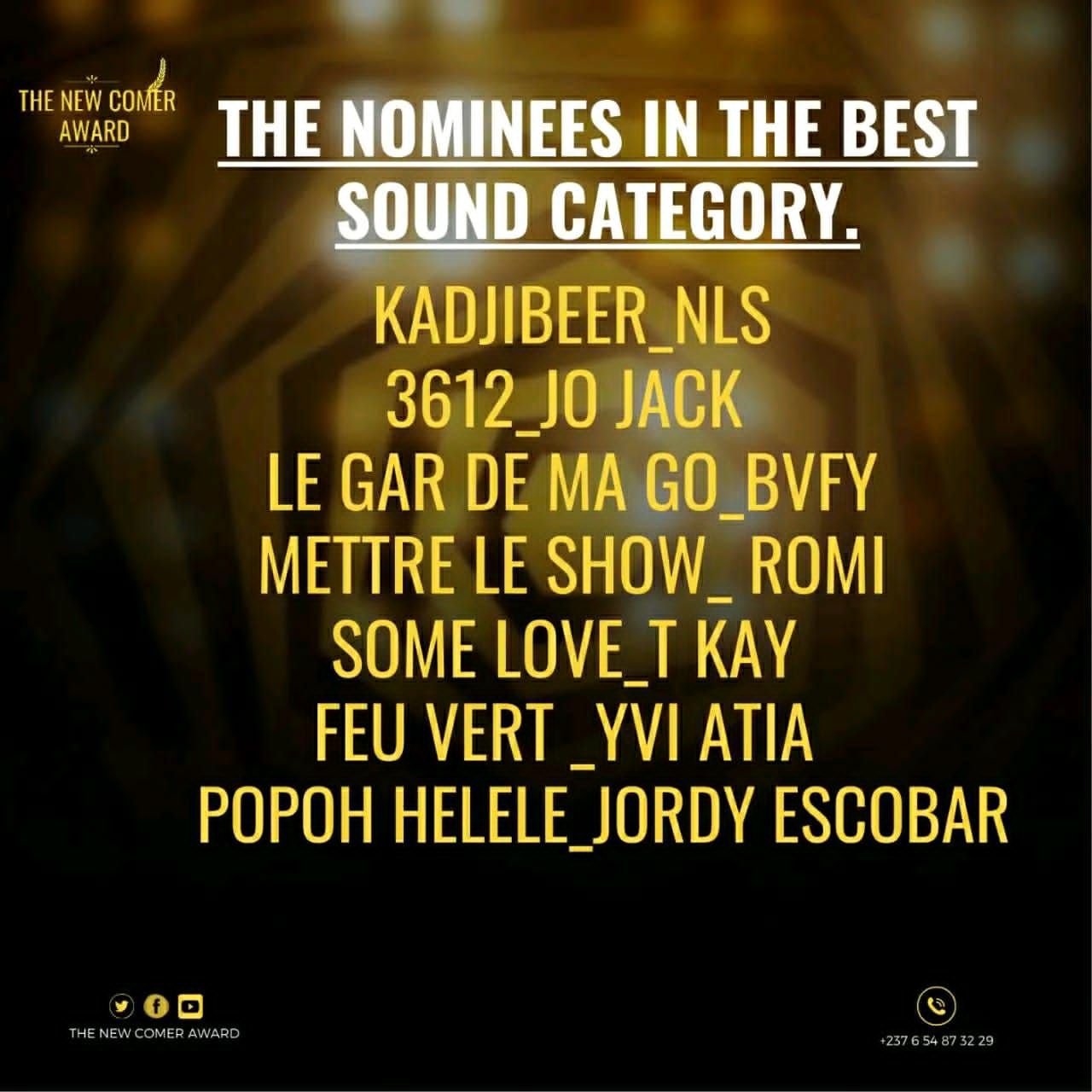 Best Sound category 