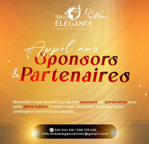 DEVENIR PARTENAIRE DE L'ÉLÉGANCE MONDIALE !