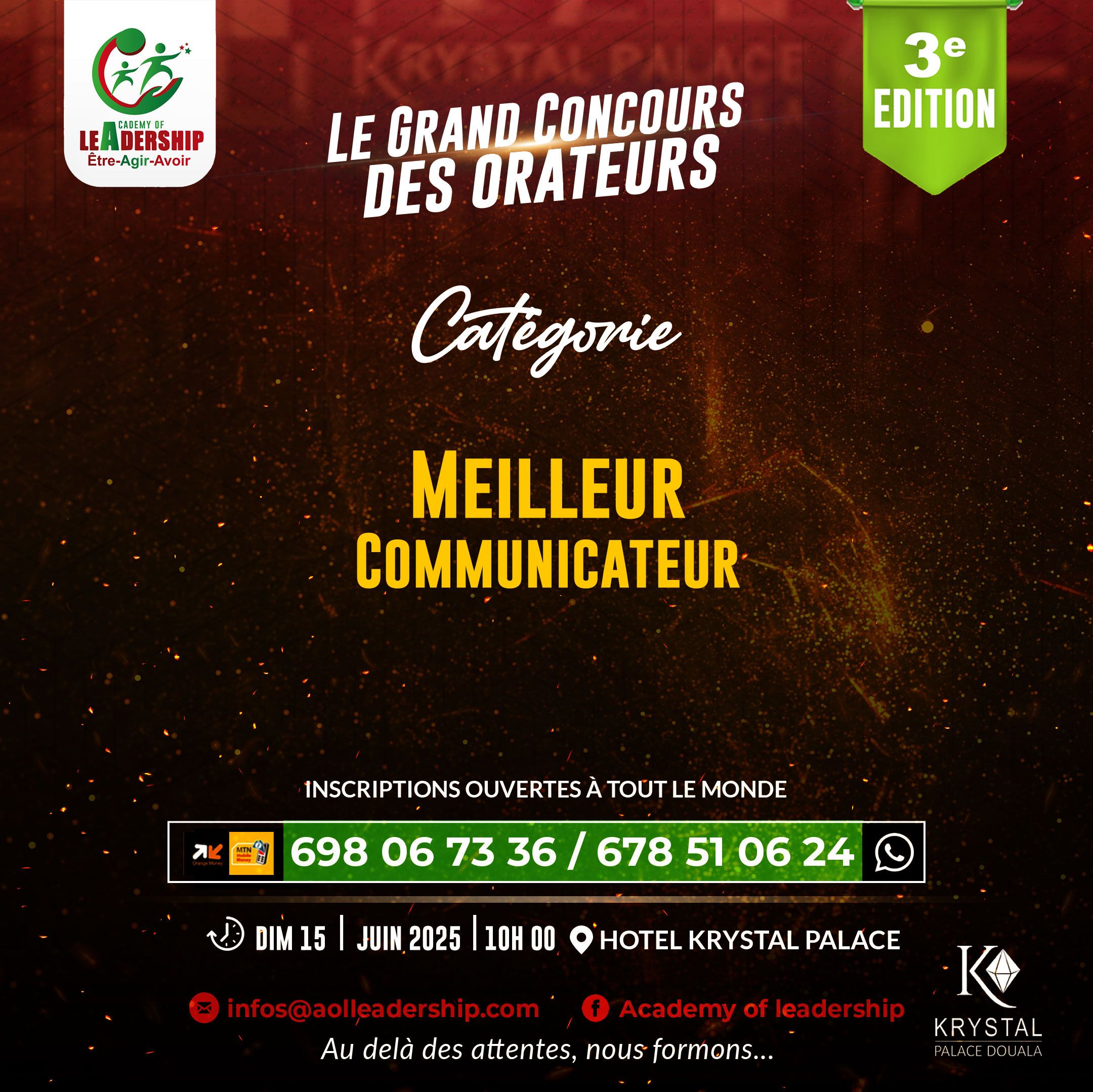 MEILLEUR COMMUNICATEUR A.O.L SARL/ LEADCOM CAMEROUN 