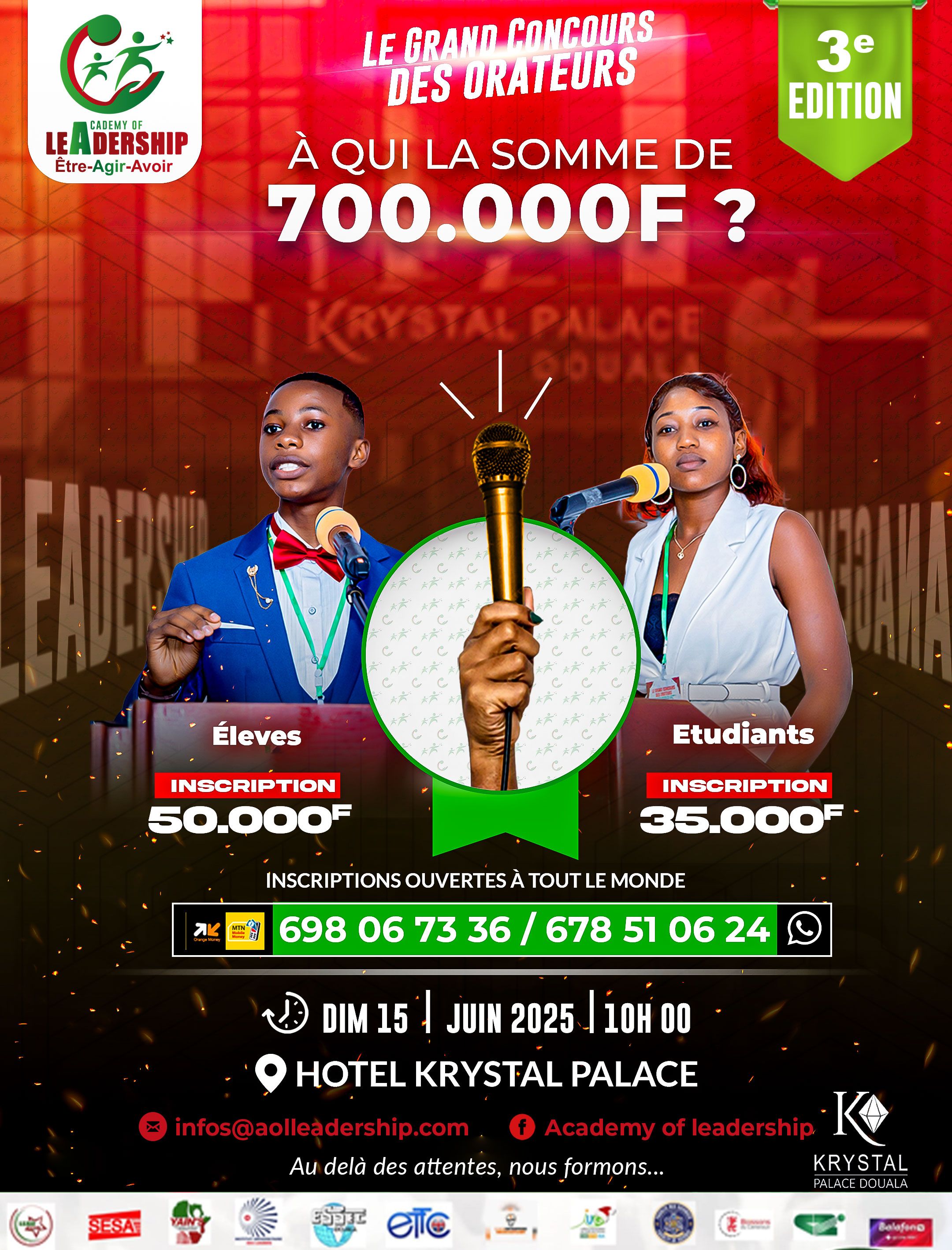 LES ORATEURS CANDIDATS AU GRAND CONCOURS DES ORATEURS 