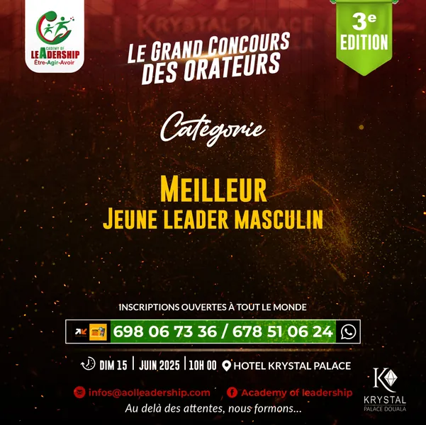 MEILLEUR JEUNE LEADER MASCULIN