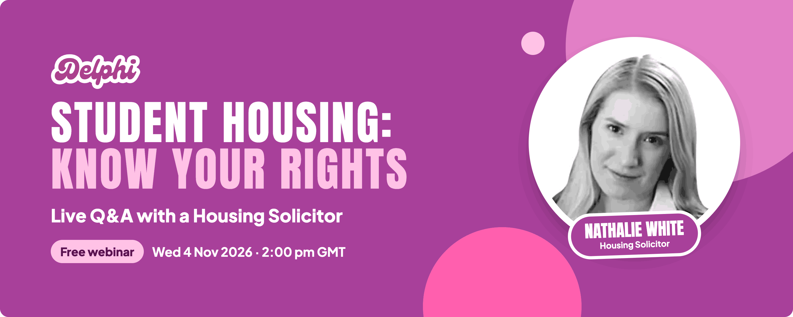 Student Housing: Know Your Rights – Live Q&A with a Housing Solicitor