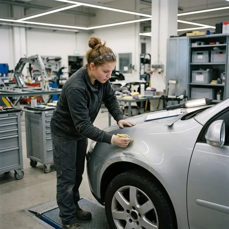 Carrosseriespengler/in EFZ Schaden prüfen