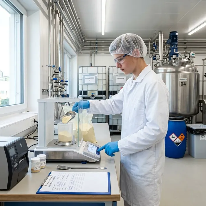 Chemie- und Pharmatechnologe/-login EFZ Stoffe abwiegen