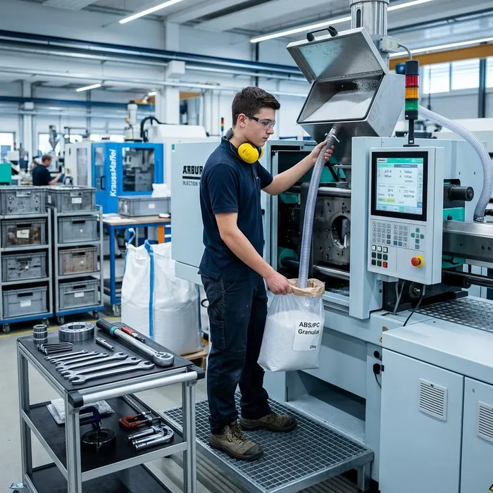 Technologue en matières plastiques CFC Régler la machine