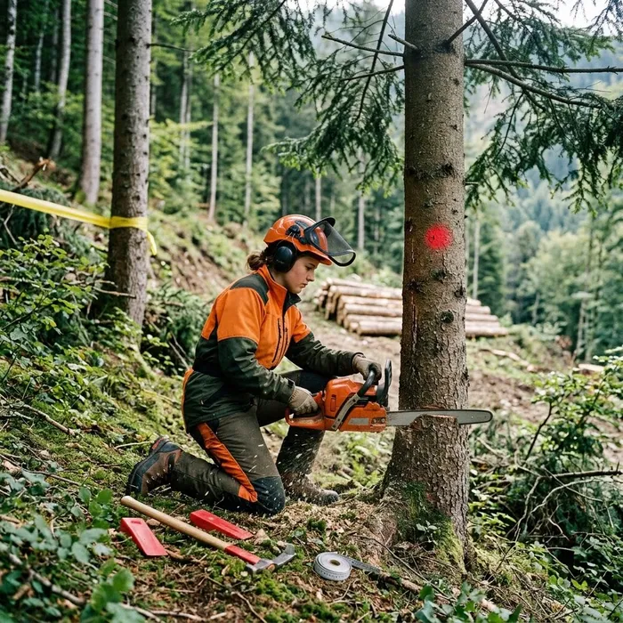 Praticien/ne forestier/ière AFP Abattre des arbres