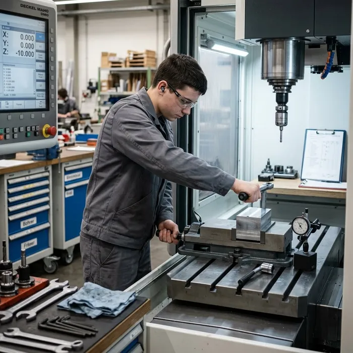 Préapprentissage d’intégration (PAI) de Mécanicien/ne de production CFC Régler la machine