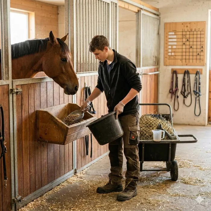 Professionnel/le du cheval CFC Nourrir les chevaux