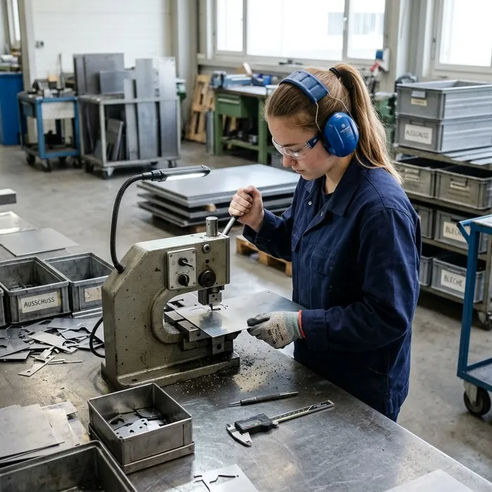 Politore/trice CFP Stampare pezzi metallici