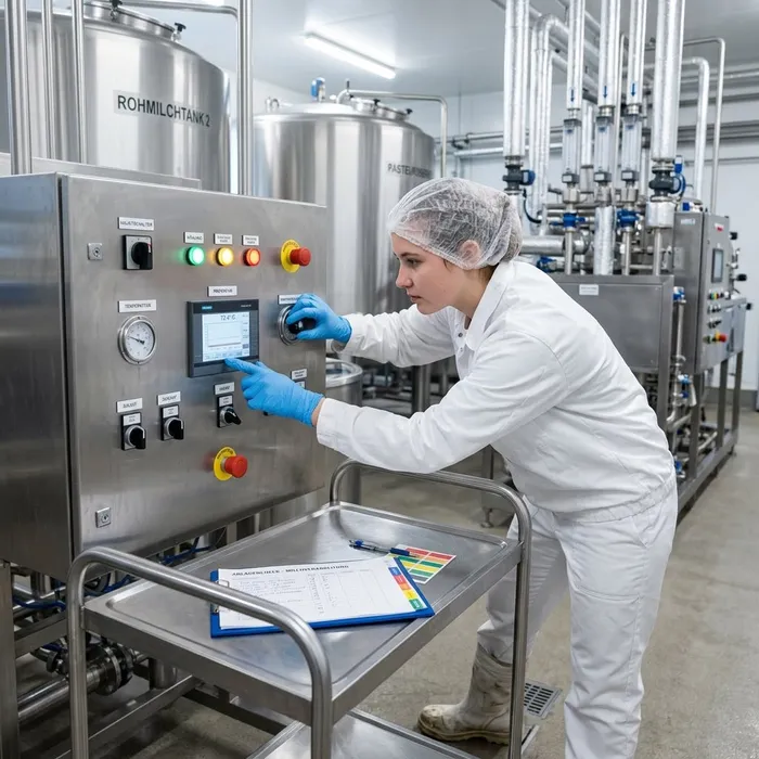 Employé/e en industrie laitière AFP Régler l’installation