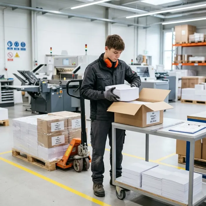 Façonneur/euse de produits imprimés CFC Préparer le matériel