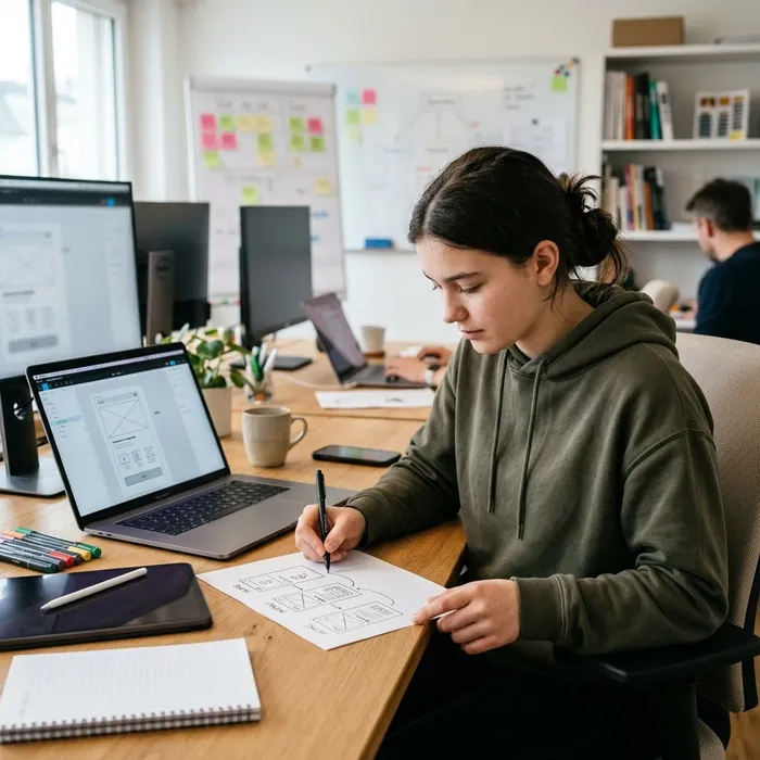 Interactive Media Designer CFC Esquisser le userflow