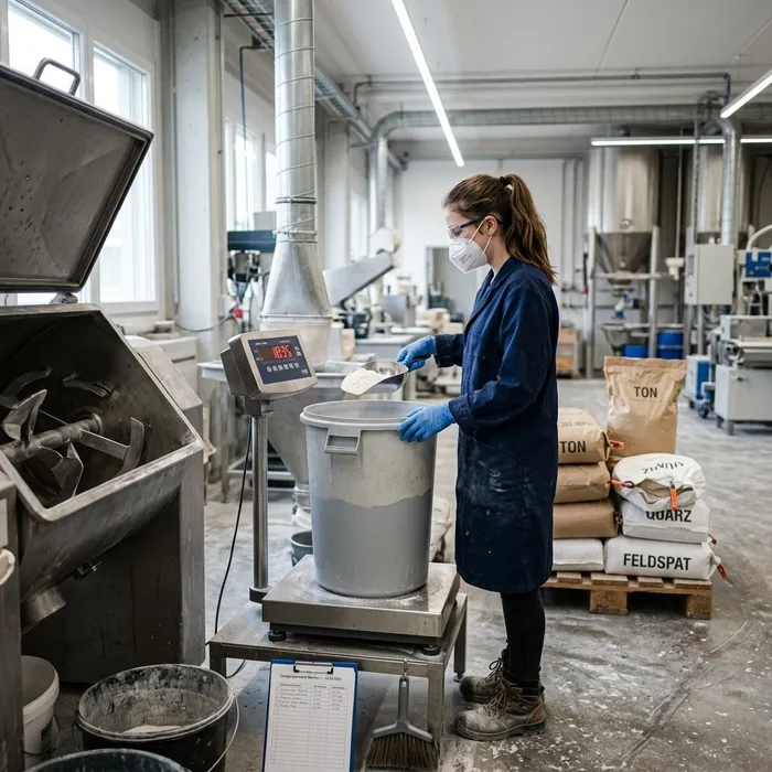 Céramiste industriel/le CFC Peser les matières