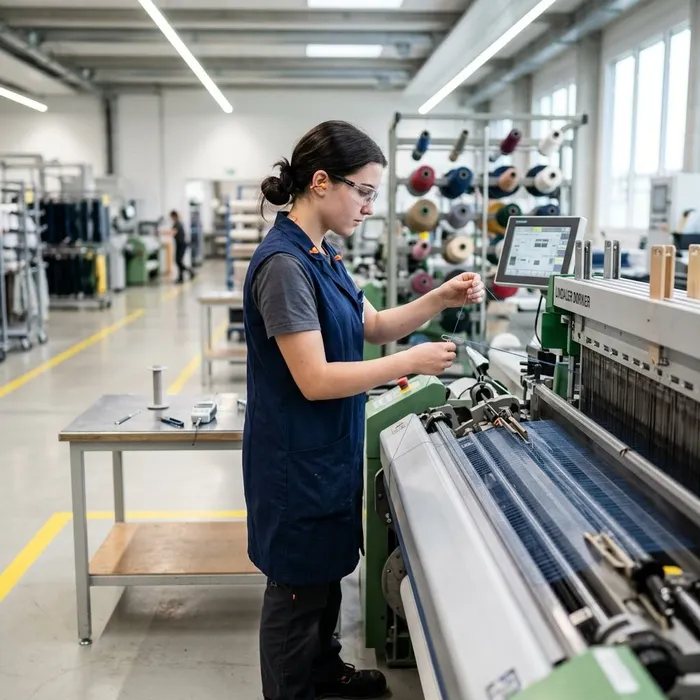 Technologue en textile CFC Régler la machine